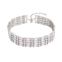 Silver Crystal Choker by Self Portrait - Rental Hong Kong