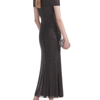 Slate Rhinestone Mesh Cut Out Midi Dress Grey by Self Portrait - Rental Hong Kong