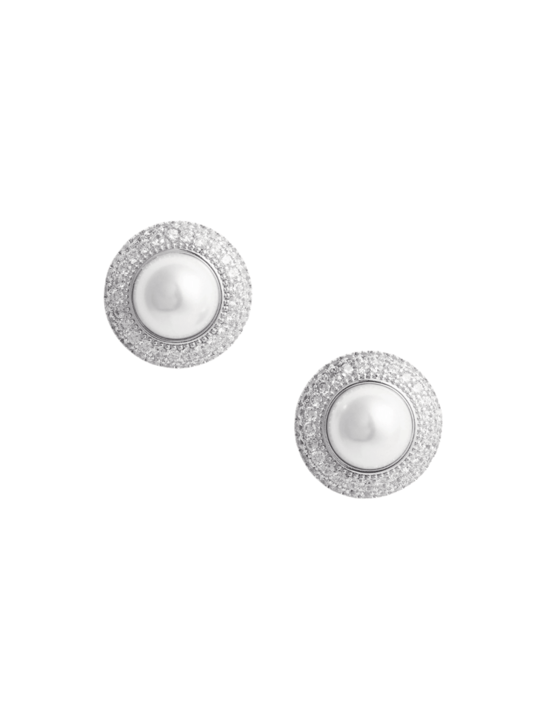 Small Crystal Pearl Earrings by Self Portrait - Rental Hong Kong