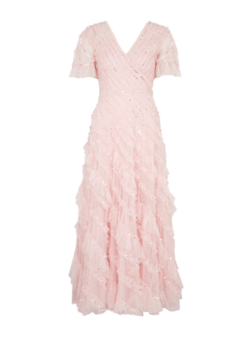 Spiral Sequin - Embellished Tulle Gown by Needle & Thread - Rental Hong Kong