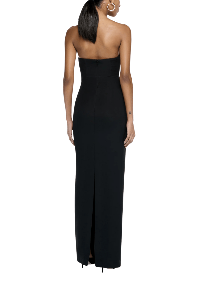 Strapless Silk Wool Diamante Maxi Dress Black by Roland Mouret - Rental Hong Kong
