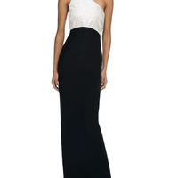 Strapless Silk Wool Diamante Maxi Dress Black by Roland Mouret - Rental Hong Kong