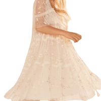 Sweetheart Lace Kids Dress Champagne by Needle & Thread - Rental Hong Kong