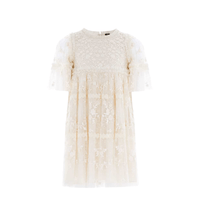 Sweetheart Lace Kids Dress Champagne by Needle & Thread - Rental Hong Kong
