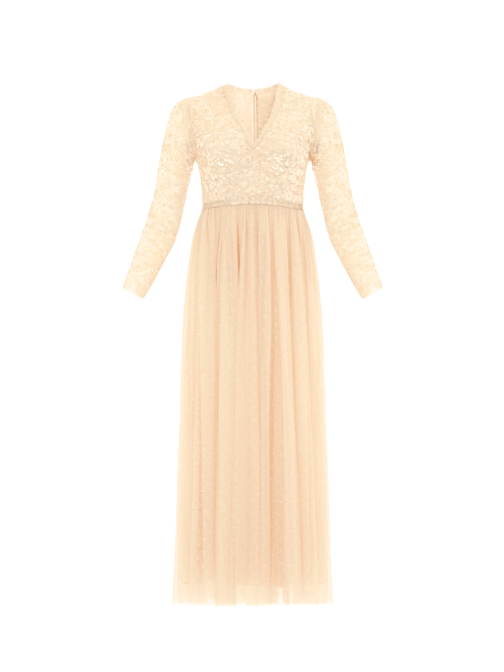 Tempest Bodice V - Neck Ankle Gown by Needle & Thread - Rental Hong Kong