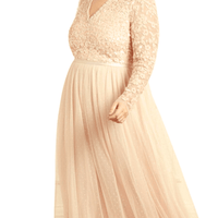 Tempest Bodice V - Neck Ankle Gown by Needle & Thread - Rental Hong Kong