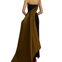 The Kinsley Maxi Dress Gold/Black by Solace London - Rental Hong Kong