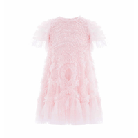 Verity Ruffle Kids Dress Pink by Needle & Thread - Rental Hong Kong