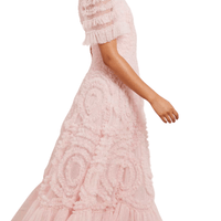 Verity Ruffle V - Neck Gown by Needle & Thread - Rental Hong Kong