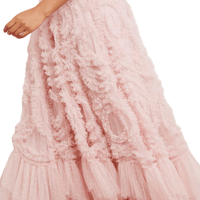 Verity Ruffle V - Neck Gown by Needle & Thread - Rental Hong Kong