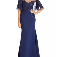 Verona Semi - Sheer Floral - Embroidered Gown by Theia - Rental Hong Kong