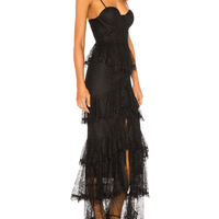 Zelda Fitz Gown Black by MAJORELLE - Rental Hong Kong